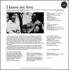 I Know My Love album cover - back